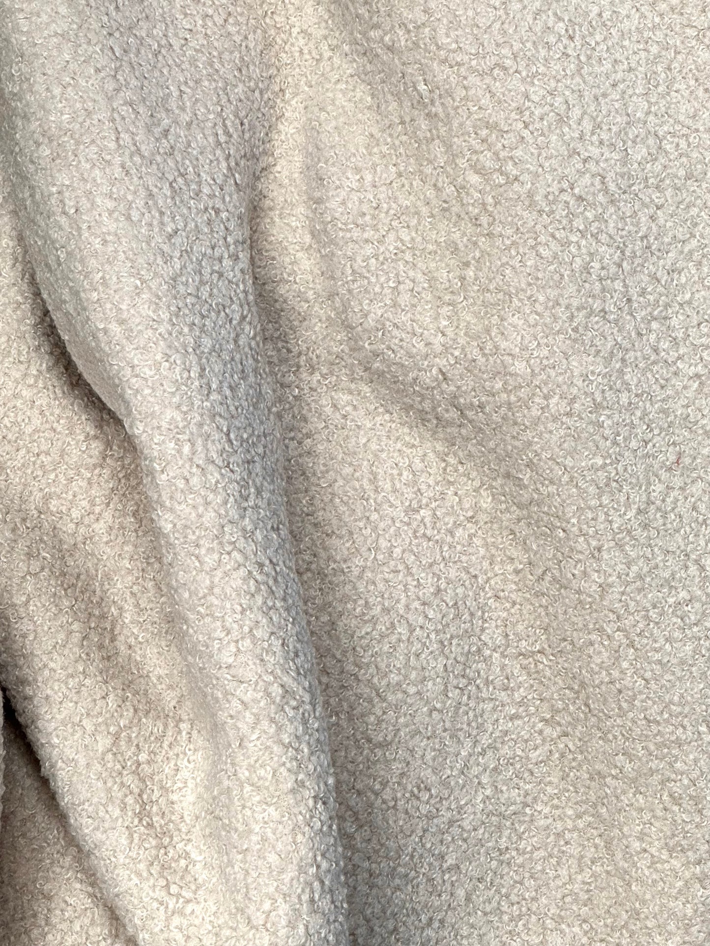 Double-Sided Beige Teddy Fleece