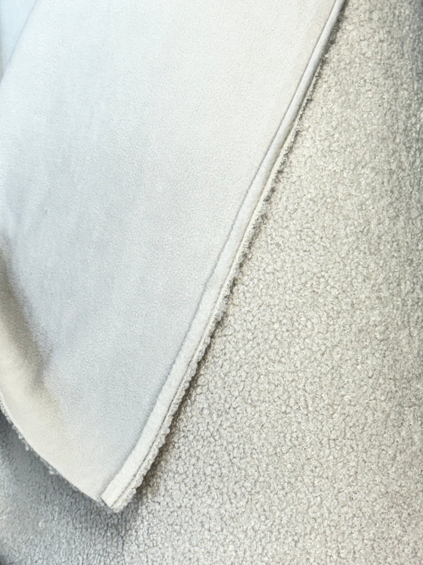 Double-Sided Beige Teddy Fleece