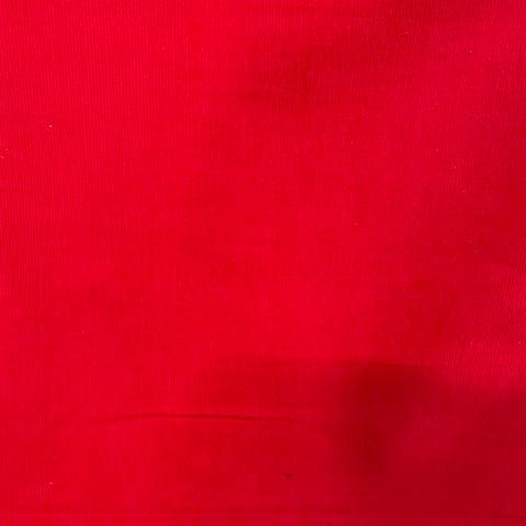 100 % Cotton Red Babycord Oeko- Tex standard
