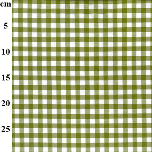 9mm Yarn Dyed Gingham - Green