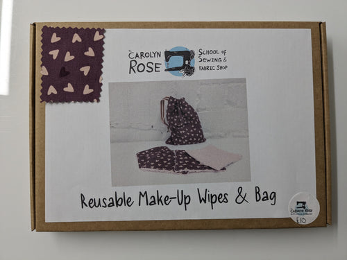 Make It at home Kit - Reusable Make Up Wipes and Bag