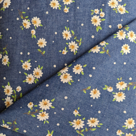 Daisy Print - Cotton Chambray SW13