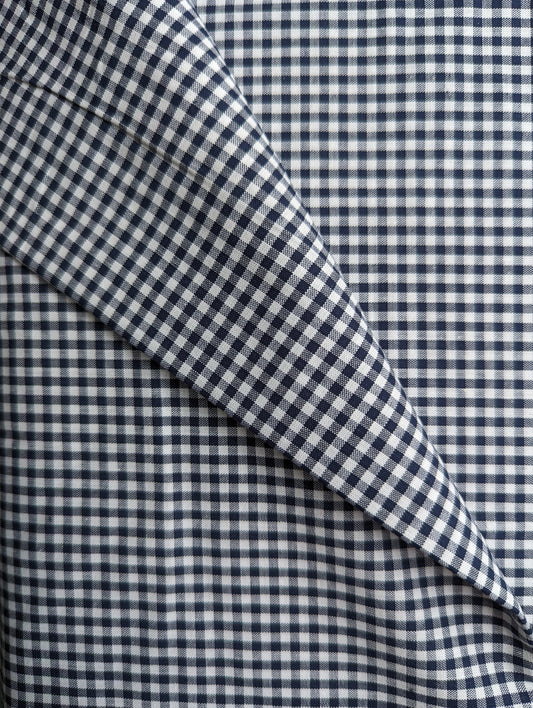 Cotton Yarn-Dyed Gingham - Navy SW09