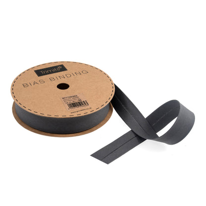 Pewter Grey Polycotton Bias Binding