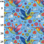 Rainbow Hummingbirds 100% Cotton Digital Print
