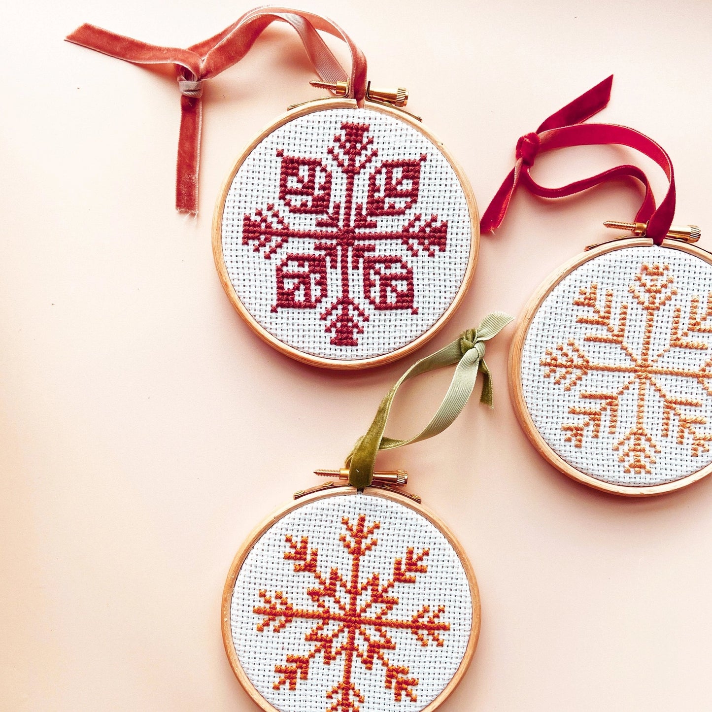 Snowflake Decoration Cross Stitch Kit by Stitch Happy