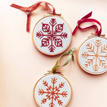 Snowflake Decoration Cross Stitch Kit by Stitch Happy  PEACH