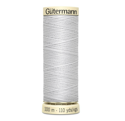 8 Cold White Gutermann Sew-All 100m