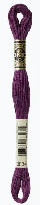 Red Grape DMC Embroidery Thread 3834