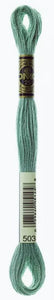 Thyme Green DMC Embroidery Thread 503