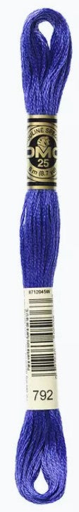 China Blue DMC Embroidery Thread 792