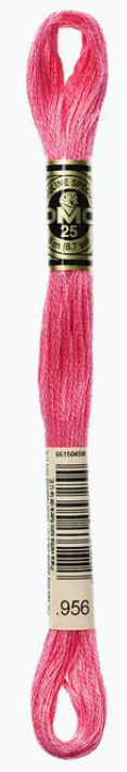 Hot Pink DMC Embroidery Thread 956