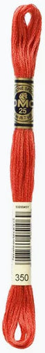 Vermillion DMC Embroidery Thread 350