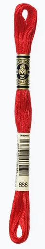 Scarlet DMC Embroidery Thread 666