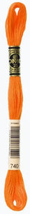 Orange Papaya DMC Embroidery Thread 740