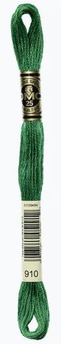 English Green DMC Embroidery Thread 910