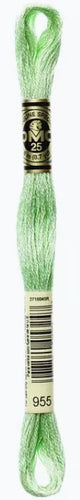 Pale Green DMC Embroidery Thread 955