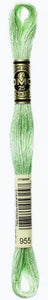 Pale Green DMC Embroidery Thread 955