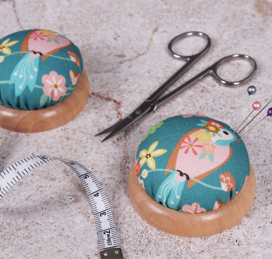 Wooden Base Pincushion