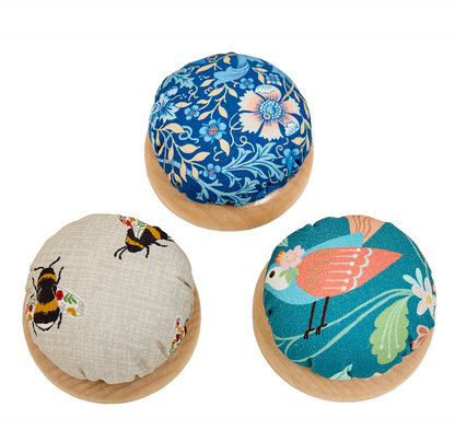 Wooden Base Pincushion