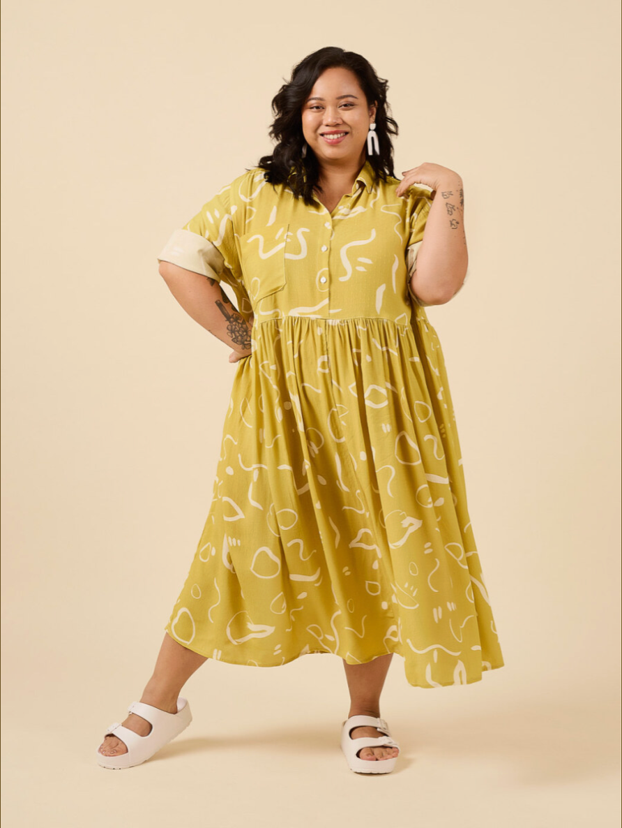 The Jenna Button-Up Shirt and Dress by Closet Core