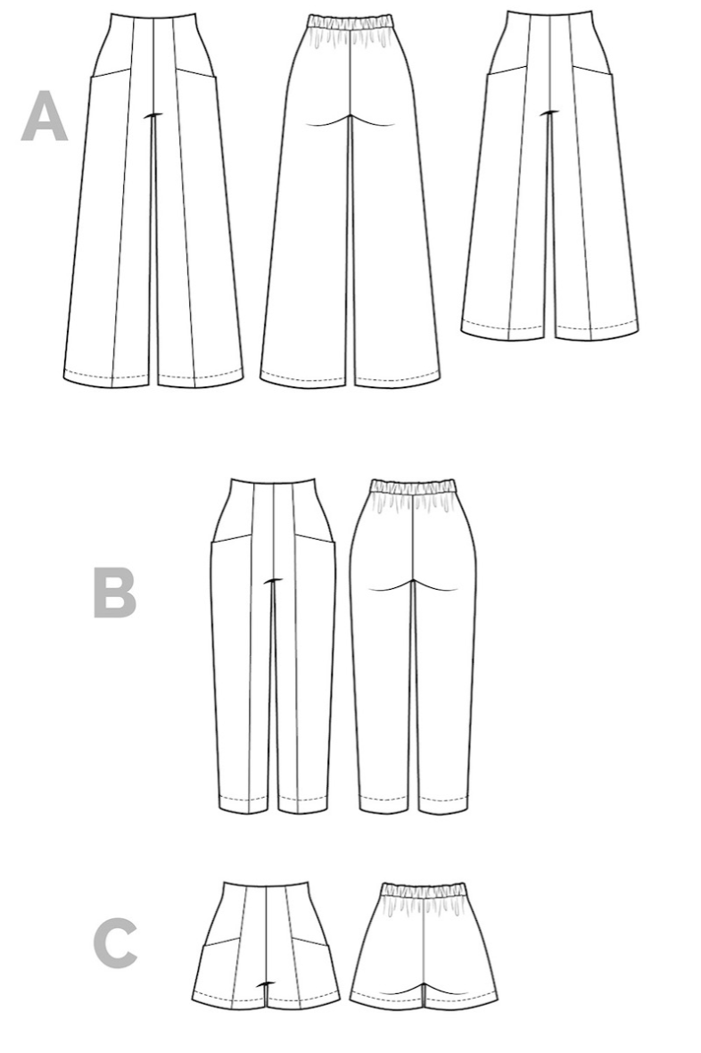 Pietra Pants and Shorts by Closet Core