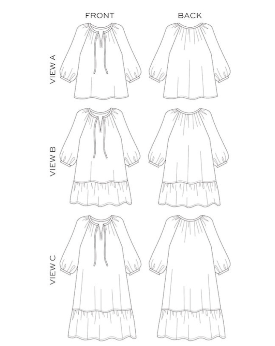 Roscoe Blouse and Dress by True Bias