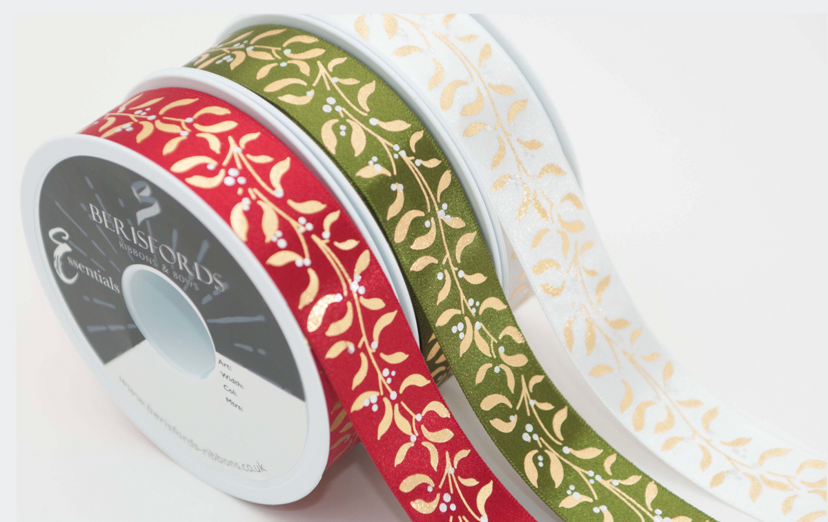 Mistletoe Wishes Satin Ribbon