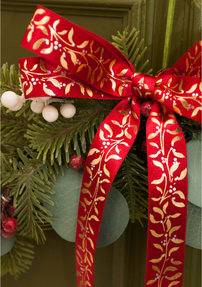 Mistletoe Wishes Satin Ribbon