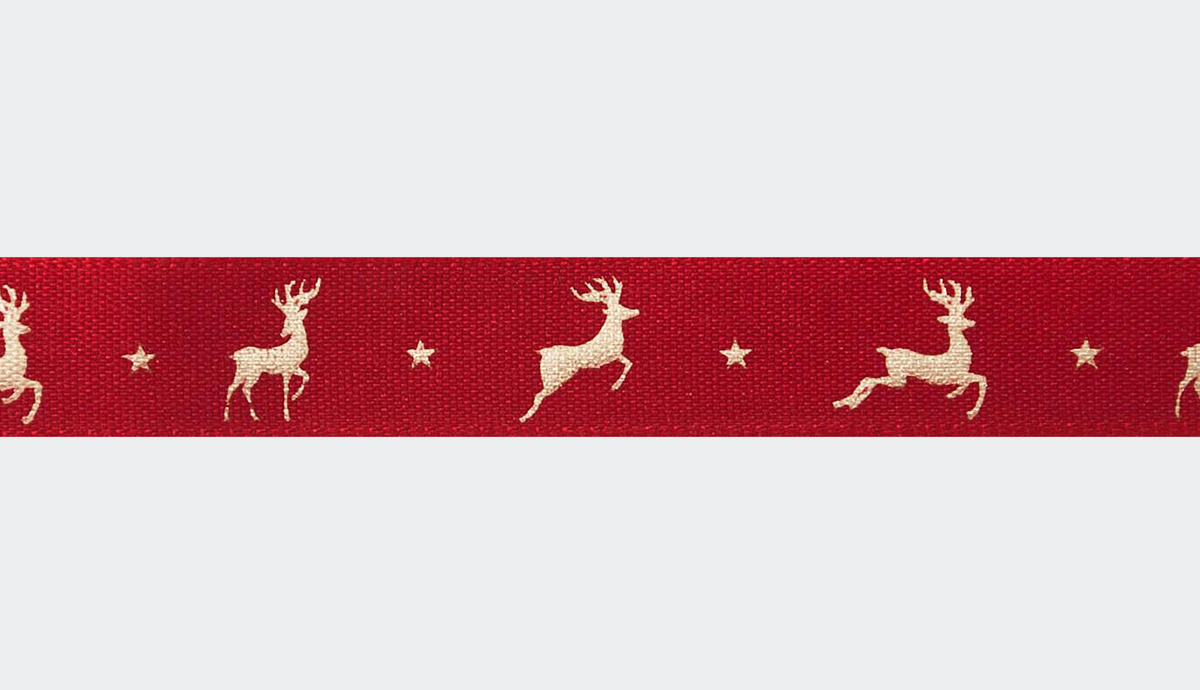 Reindeer Flight Grosgrain Ribbon