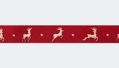Reindeer Flight Grosgrain Ribbon
