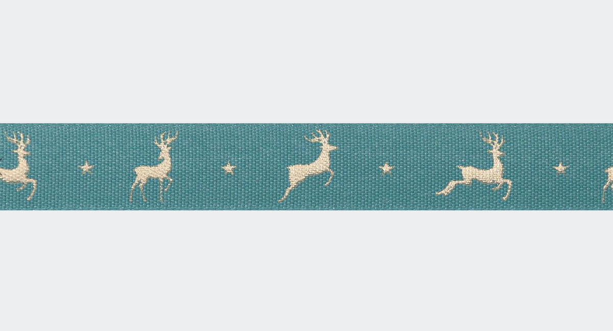 Reindeer Flight Grosgrain Ribbon