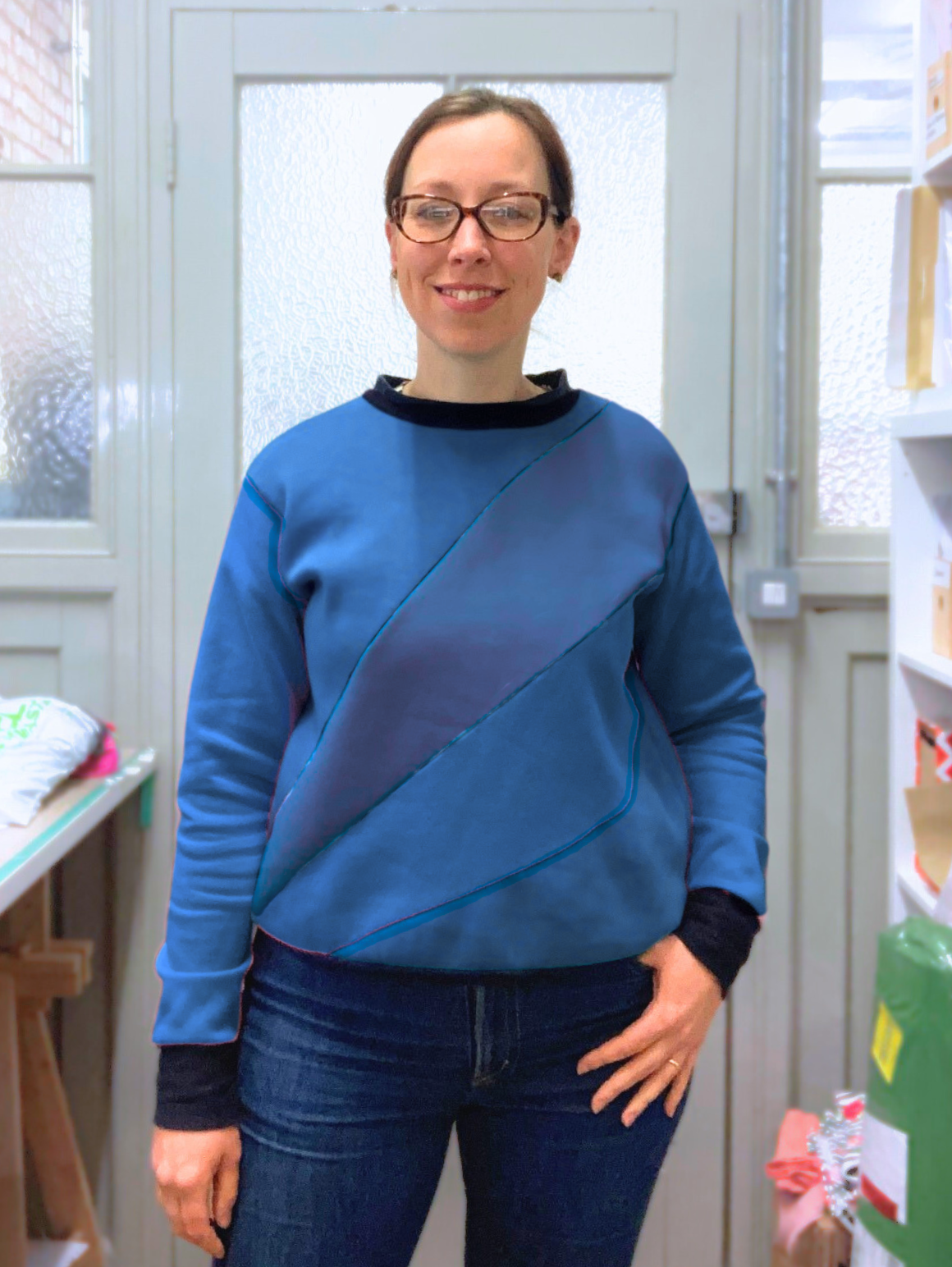 Improvers to Overlocking - Colour Block Jumper