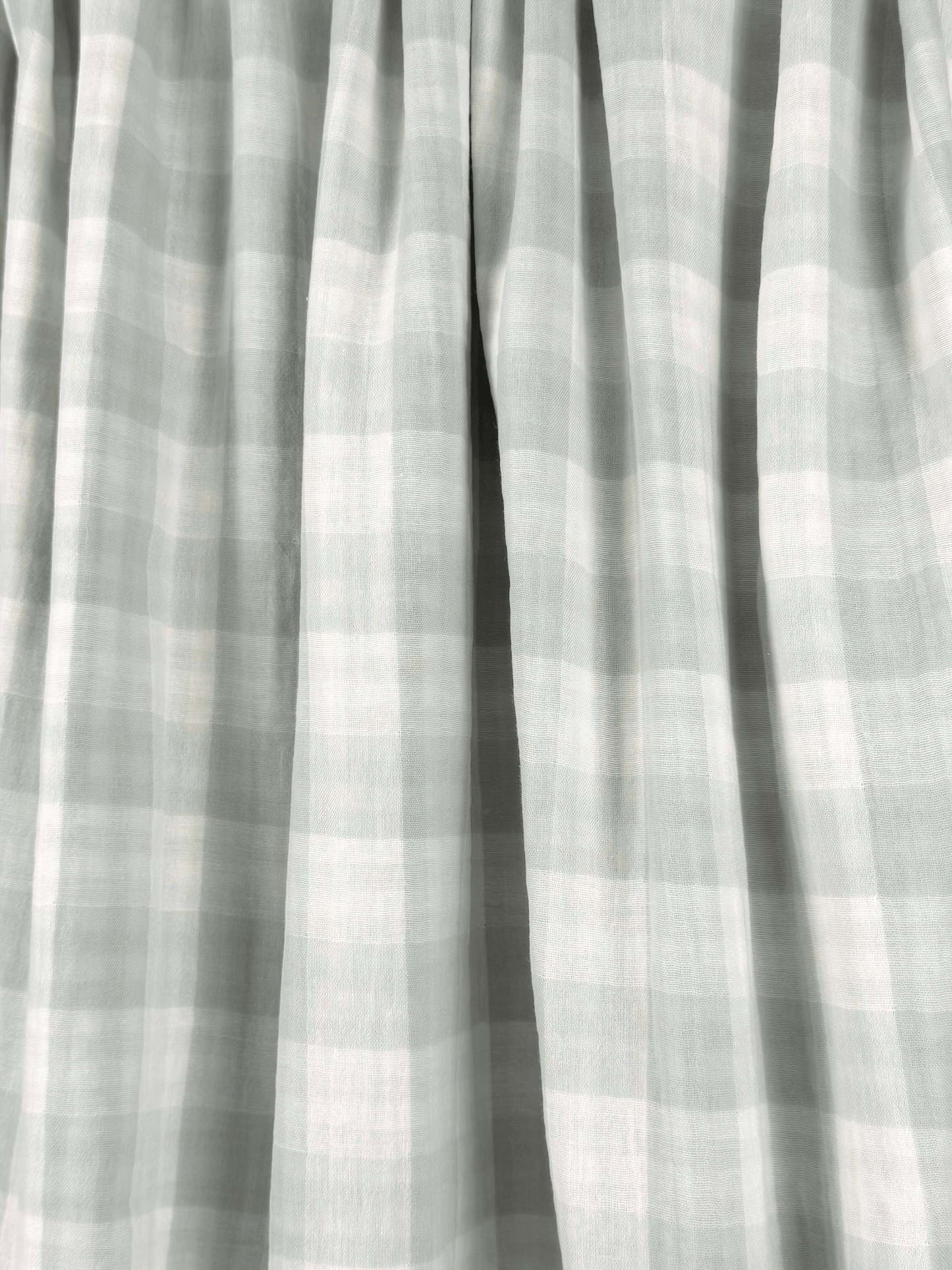 Double Sided Check Double Gauze - Mint