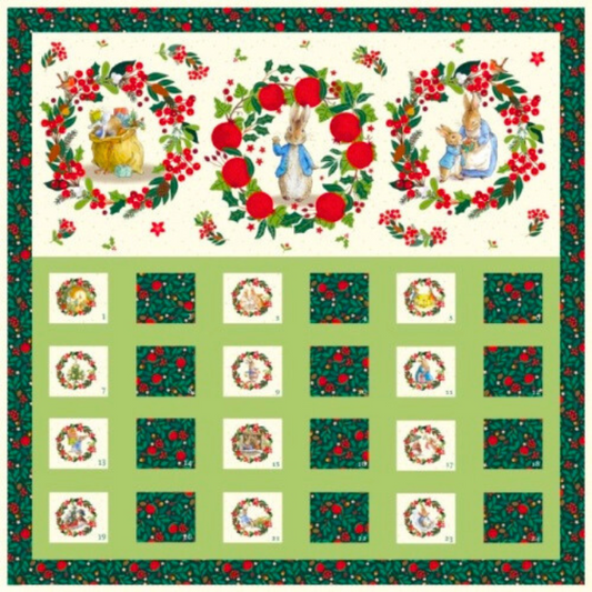 Peter Rabbit Xmas Orchard Advent Calendar Panels