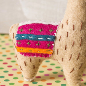 Wool mix felt craft Kit - Llamas