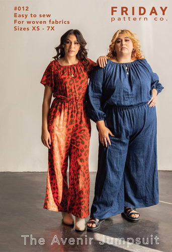 The Avenir Jumpsuit Pattern by Friday Pattern Company