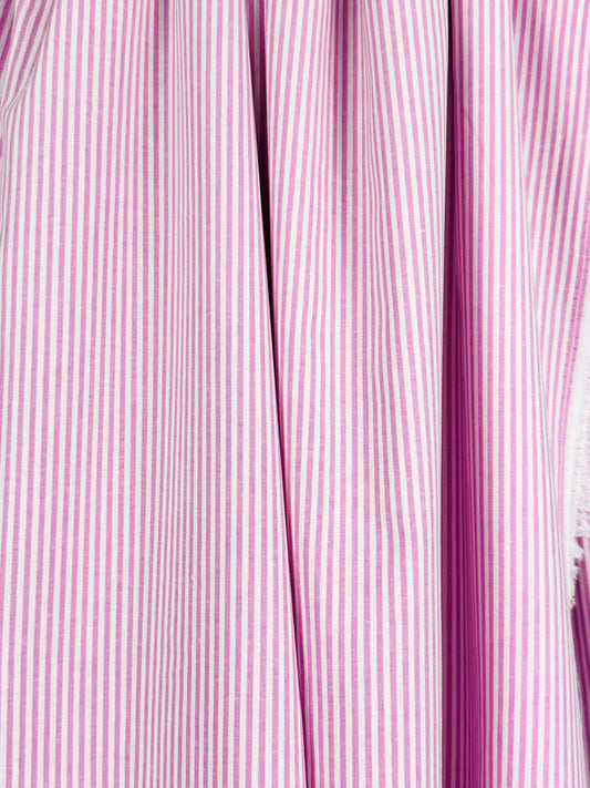 Yarn Dyed Stripe Cotton - Pink