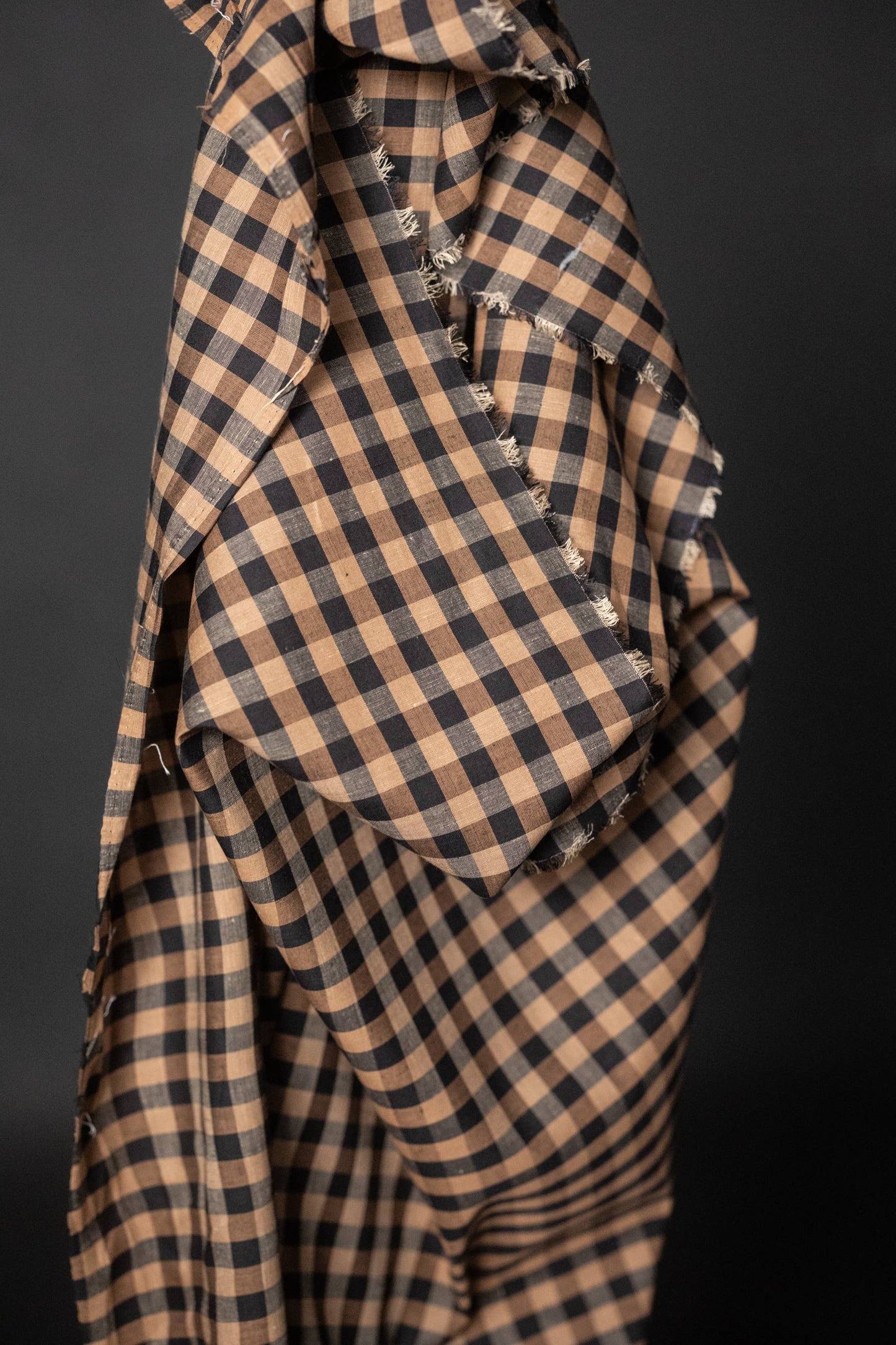 Irish Coffee Cotton/Linen Check