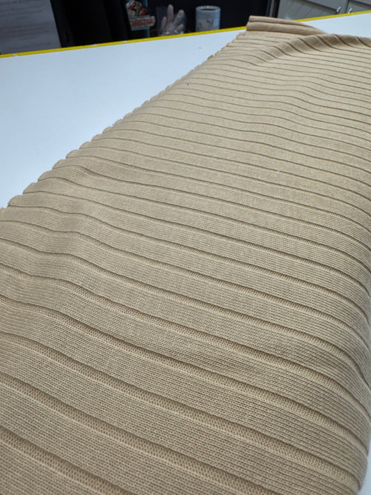 Cream Ribbed Jersey