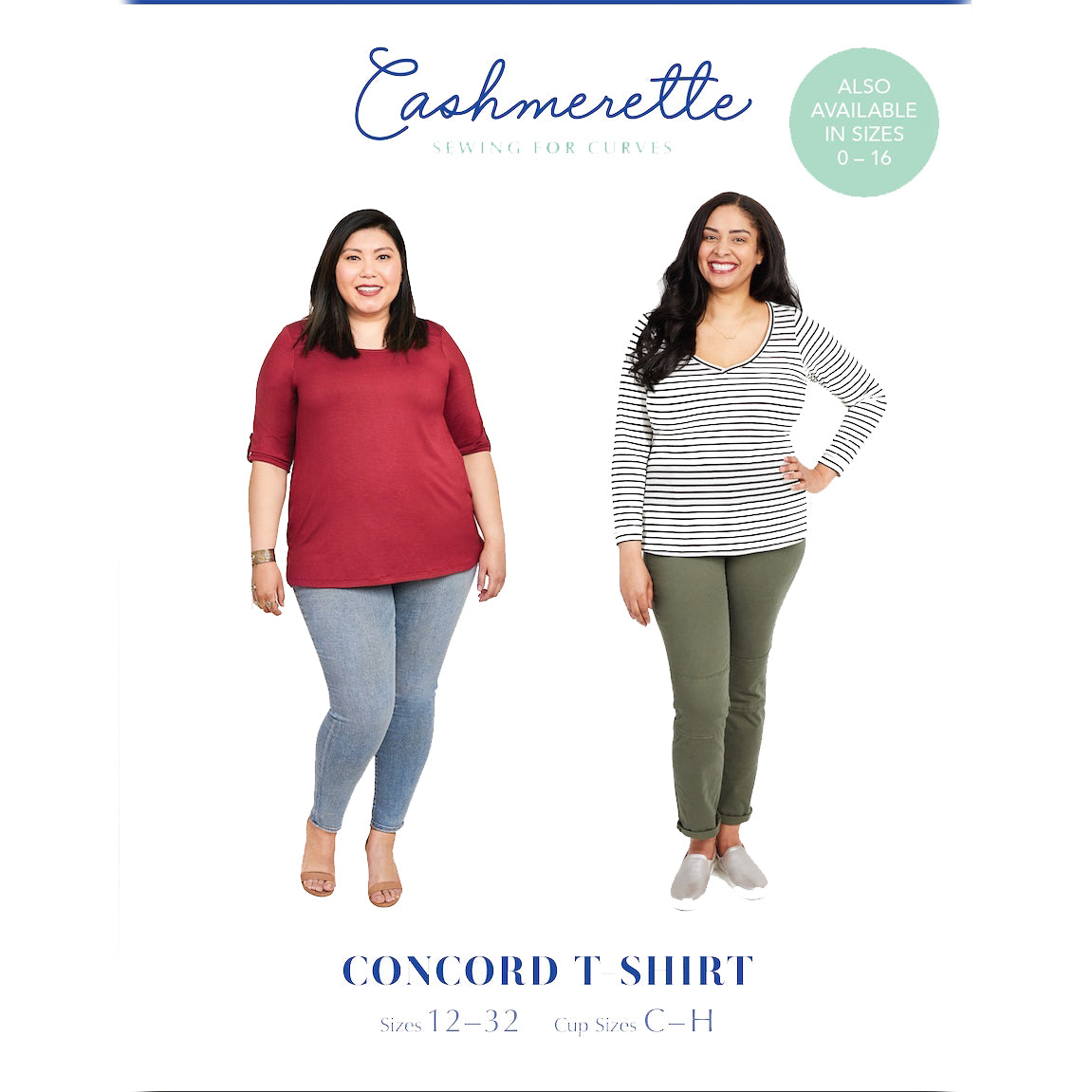 Cashmerette Concord T-Shirt Pattern