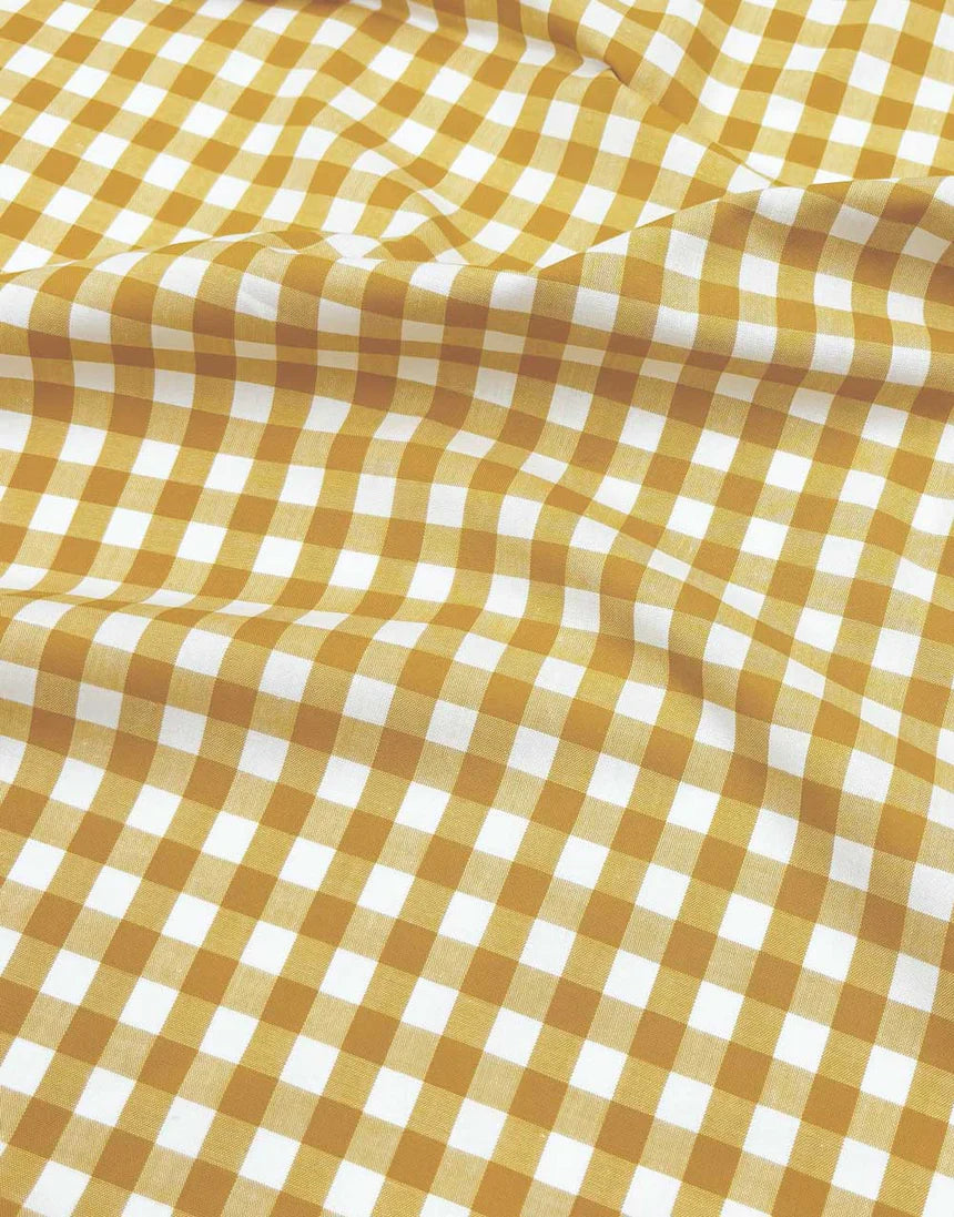 Yarn Dyed Cotton Gingham - Ochre