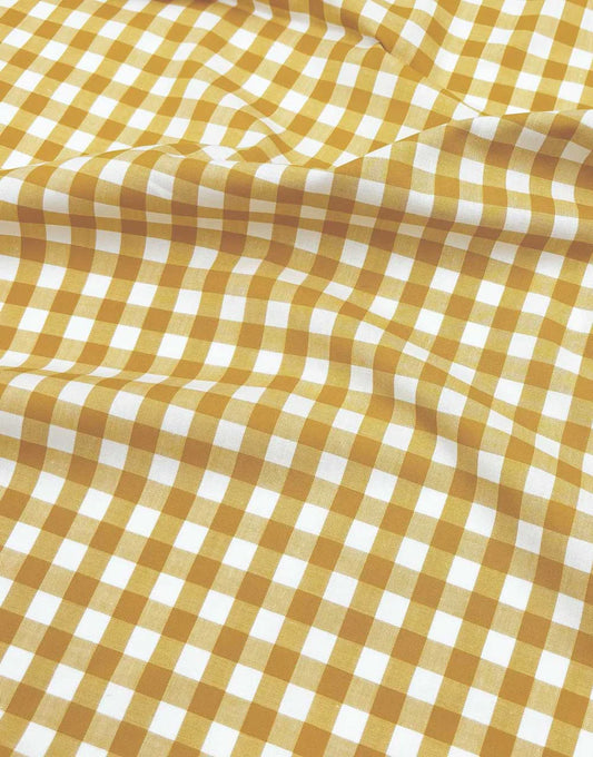 Yarn Dyed Cotton Gingham - Ochre