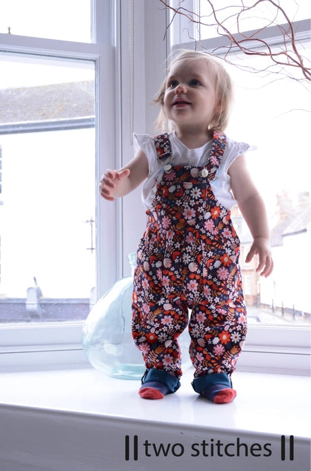 Two Stitches Frankie Dungarees and Pinafore Dress (Ages 6 Months to 2 Years) Pattern