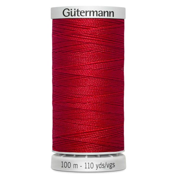 156 Bright Red Gutermann Extra Strong 100m Thread