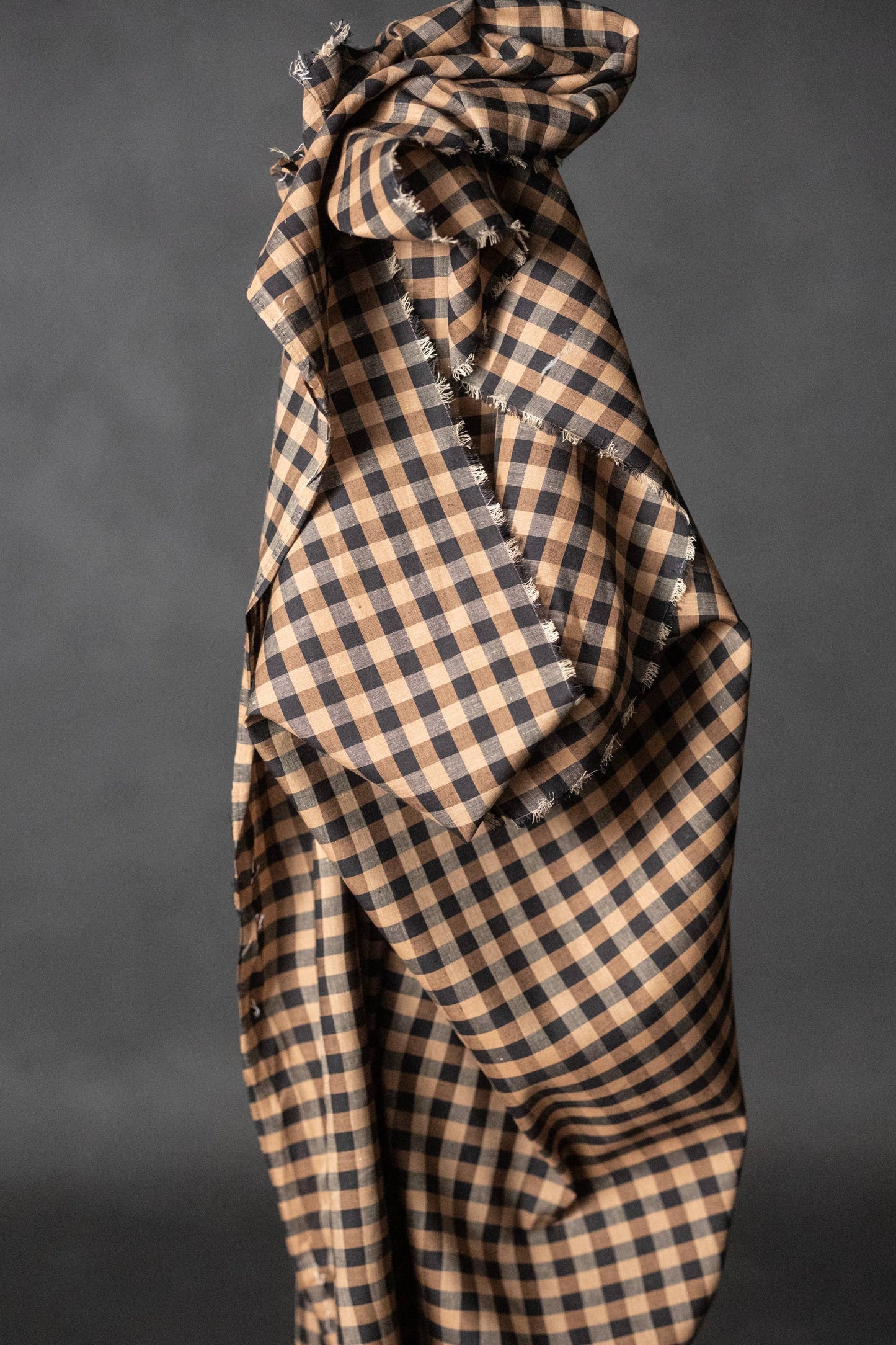 Irish Coffee Cotton/Linen Check