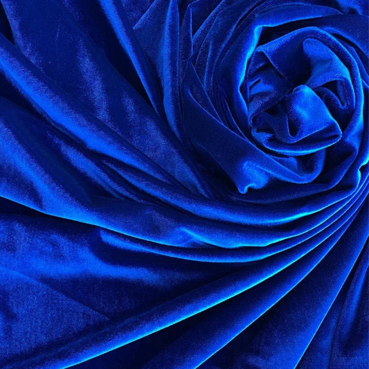 Royal Blue Stretch Velvet