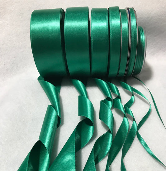 Jade Green Satin Ribbon