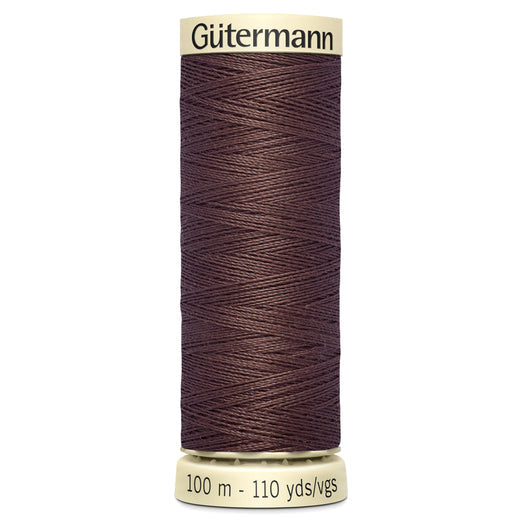 446 Chocolate Brown Gutermann Sew All 100m Thread