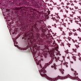 Orchid Polyester Lace Fabric